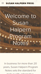 Mobile Screenshot of halpernprogramnotes.com